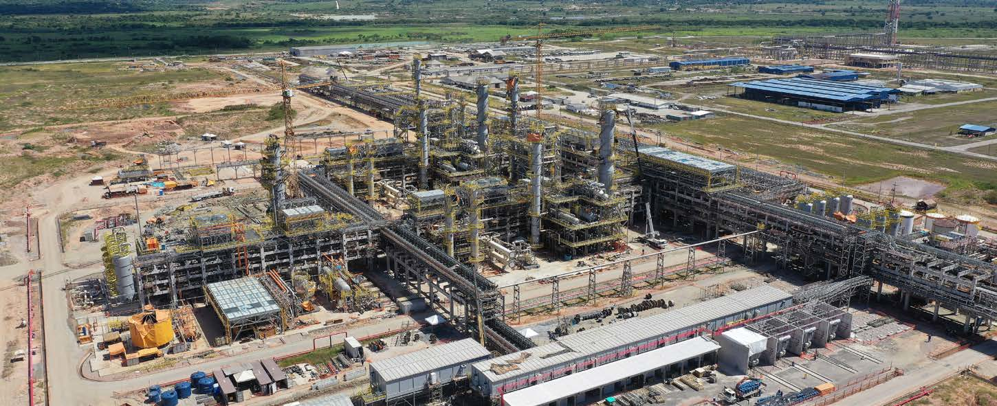 Natural gas processing unit under construction at the Polo GasLub Itabora&iacute; hub in Itaborai, Rio de Janeiro, Brazil.