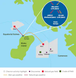 Chevron in Equatorial Guinea. Chevron in Equatorial Guinea.