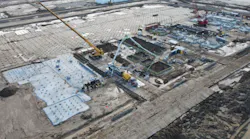 A shot of Tellurian's construction work at Driftwood from a February investor presentation