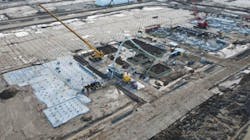 A shot of Tellurian's construction work at Driftwood from a February investor presentation A shot of Tellurian's construction work at Driftwood from a February investor presentation