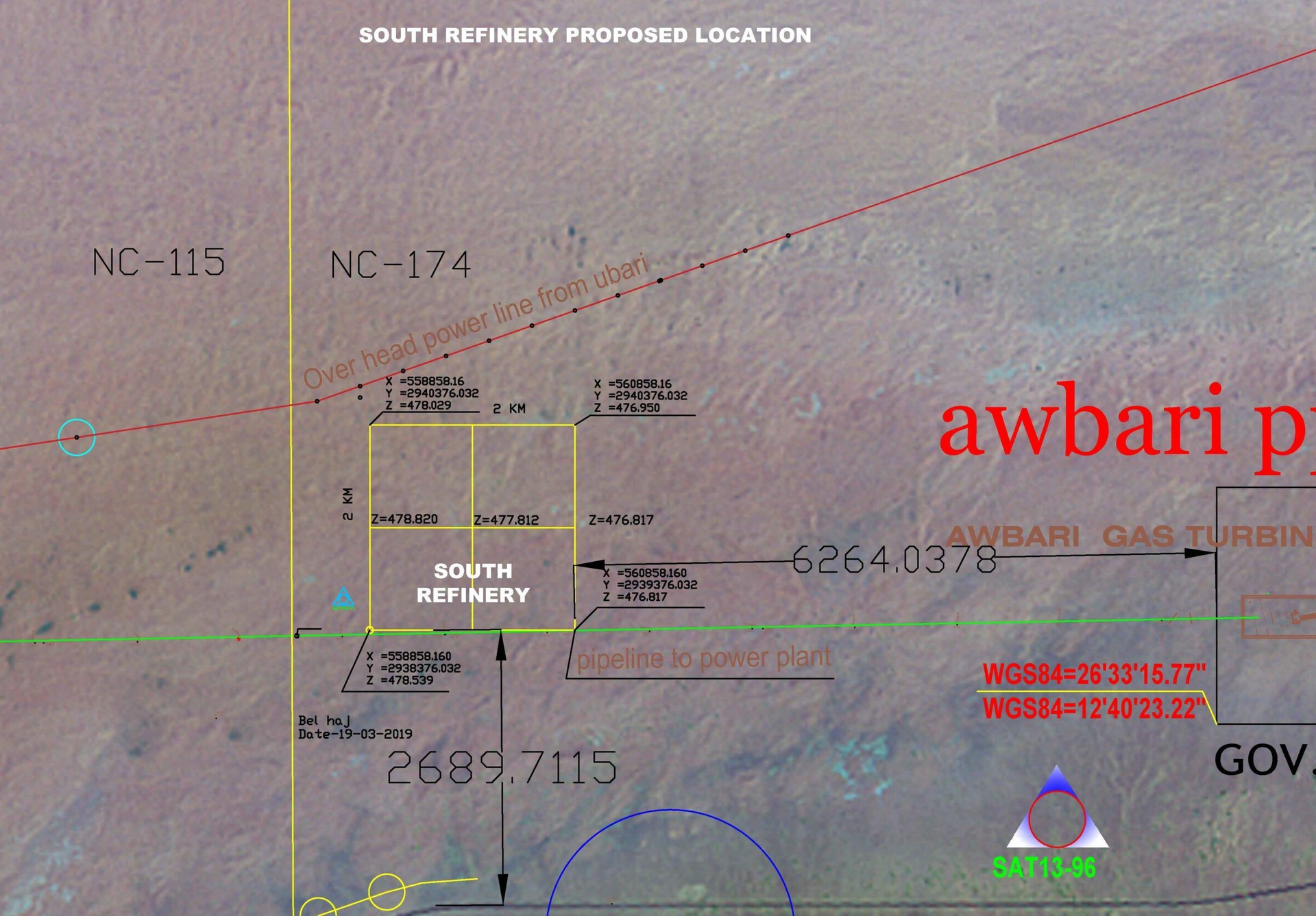 South Refinery Proposed Location.