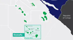 Fields on Dussafu block, offshore Gabon.