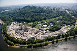 Burnaby refinery. Burnaby refinery.