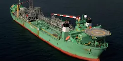 Haewene Brim FPSO on Pierce field in UK North Sea.