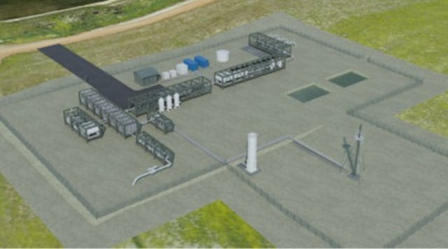 Visualization of Phase 1 modular gas plant for South Erregulla.