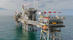 Cygnus Alpha platform in the North Sea.