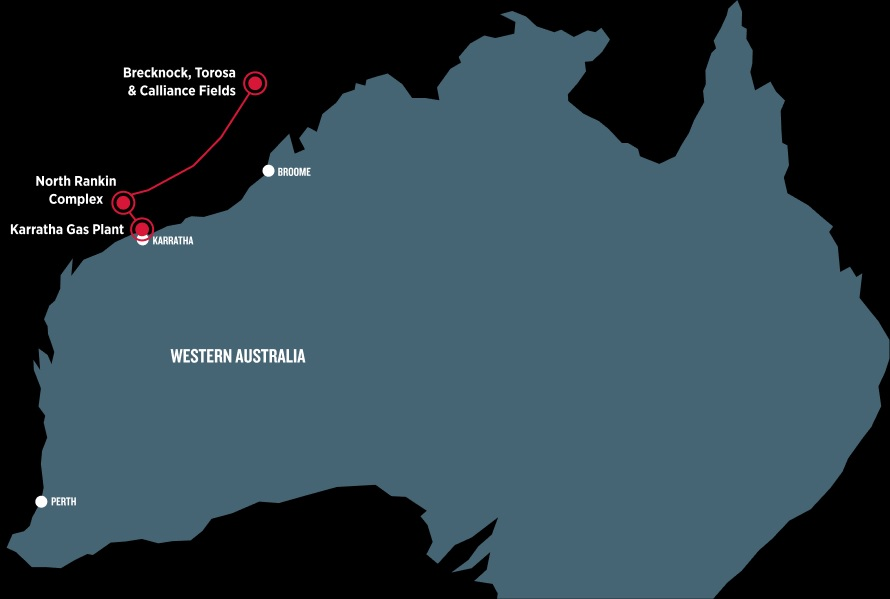 Proposed Browse LNG project offshore Western Australia.