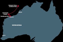 Proposed Browse LNG project offshore Western Australia. Proposed Browse LNG project offshore Western Australia.