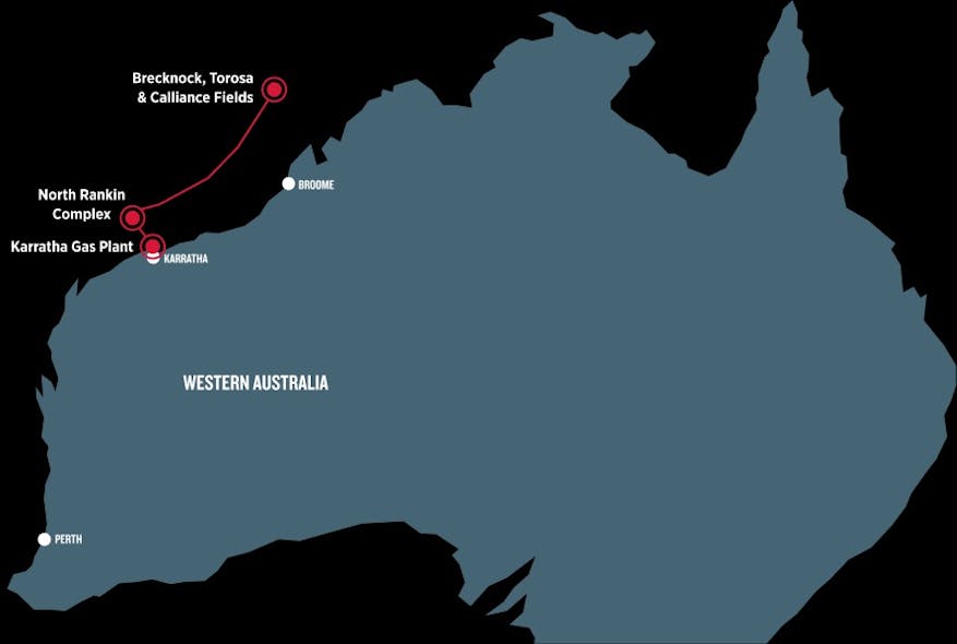 Proposed Browse LNG project offshore Western Australia.