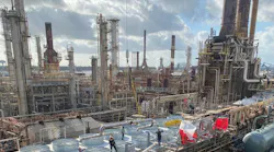 Construction at PFB Energy's Chalmette refinery.