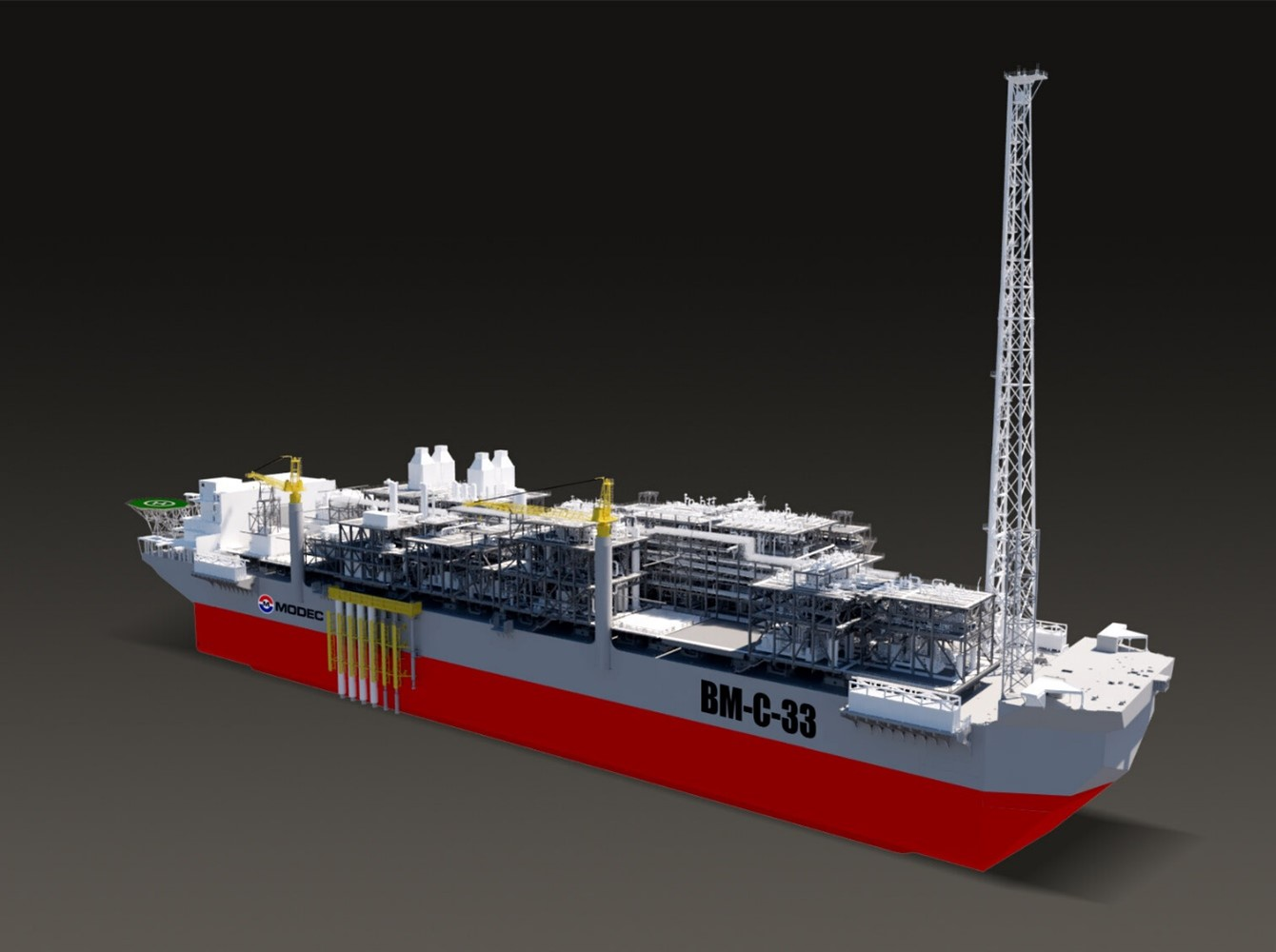 Equinor signed a contract with MODEC for an FPSO to be moored offshore Brazil.