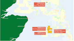 Orcadian Energy map, North Sea.
