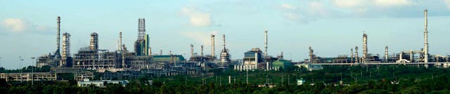 Bharat Petroleum&apos;s 7.8-million tpy refinery at Bina, Madya Pradesh, India.