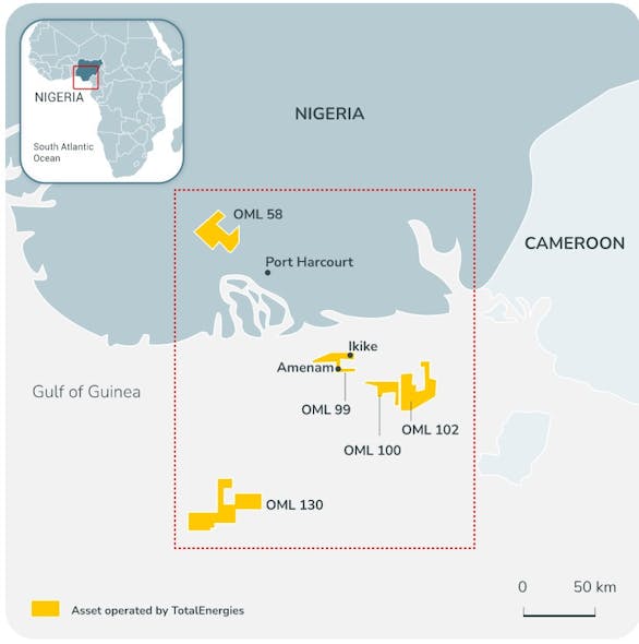 TotalEnergies renewed the production license of operated block OML130 offshore Nigeria.