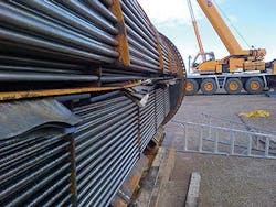 Damaged sealing strips degrade ejector-system performance by allowing process vapors to bypass the condenser (Fig. 4). Damaged sealing strips degrade ejector-system performance by allowing process vapors to bypass the condenser (Fig. 4).