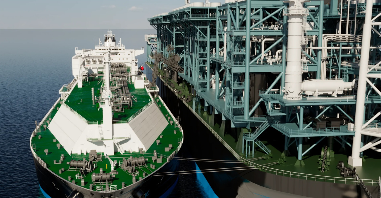 FLNG offtake illustration.