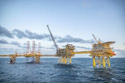 North Sea Tyra redevelopment project. North Sea Tyra redevelopment project.