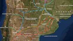 Argentina pipeline system.