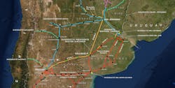 Argentina pipeline system. Argentina pipeline system.