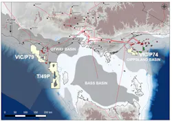 Otway basin permits offshore Tasmania.