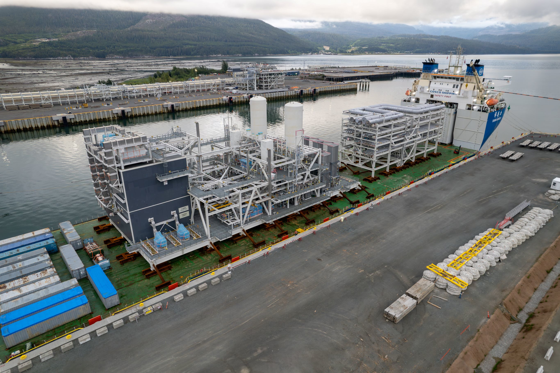 The final module for LNG Canada's liquefaction plant, shipped from its fabrication yard in Zhuhai, China, arrived July 17 at the project site in Kitimat, BC, Canada.