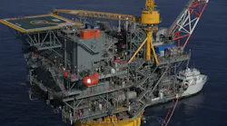 Tubular Bells production platform in the US Gulf of Mexico.