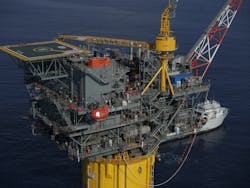 Tubular Bells production platform in the US Gulf of Mexico. Tubular Bells production platform in the US Gulf of Mexico.