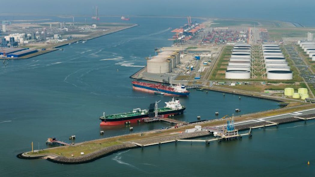 Gate LNG terminal in Rotterdam, The Netherlands.