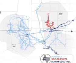 Permian basin crude oil gathering, transportation system. Permian basin crude oil gathering, transportation system.