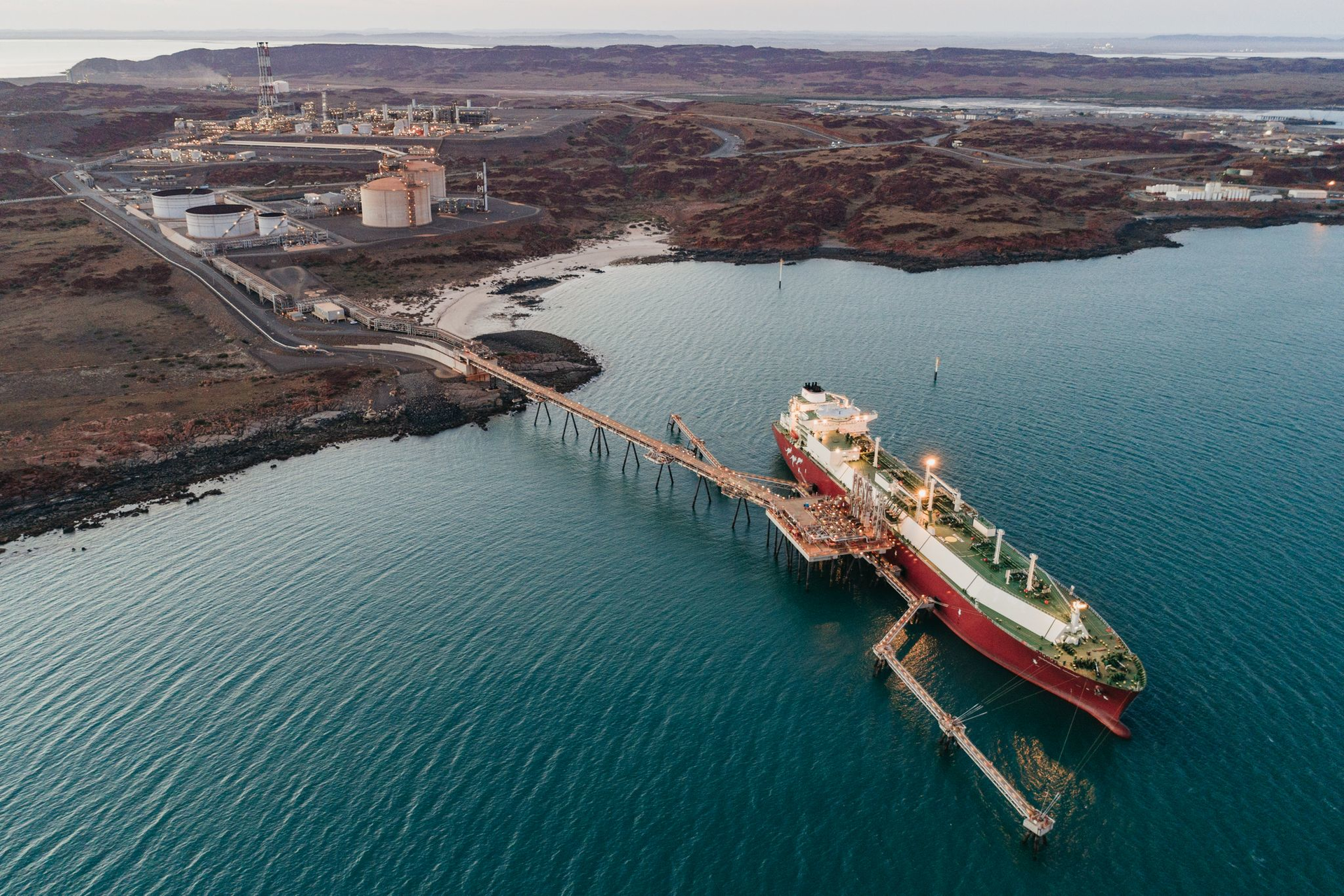 Pluto LNG plant, Karratha Western Australia.