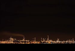 Ruwais industrial complex. Ruwais industrial complex.