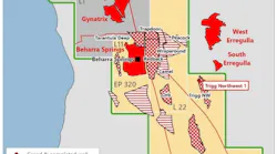 Beach Energy discovered gas the Trigg Northwest 1 well in exploration license EP 320, onshore Perth basin, Australia.