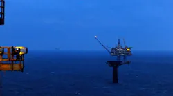 Statfjord C platform in the North Sea.