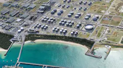 Artist's impression of bp's proposed Kwinana energy hub.