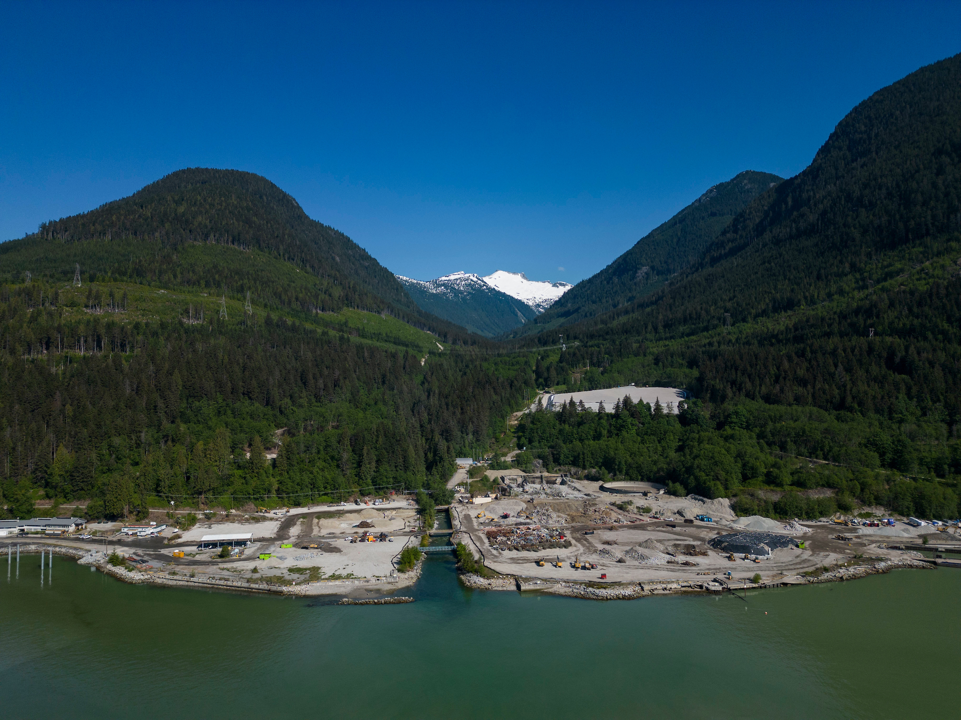 Woodfibre LNG plant in British Columbia, Canada.