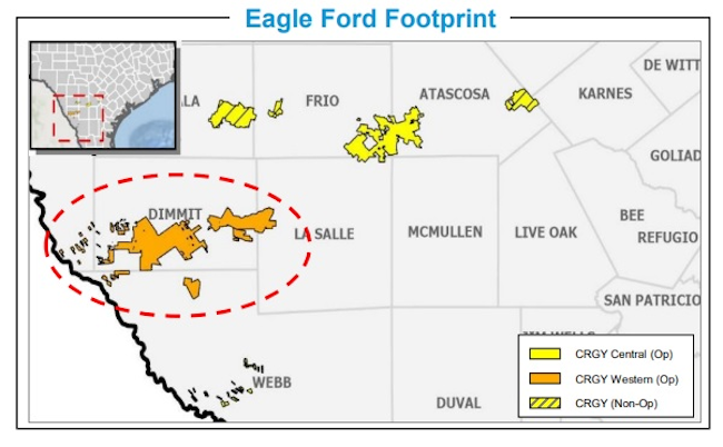 Crescent Energy Eagle Ford asset map.