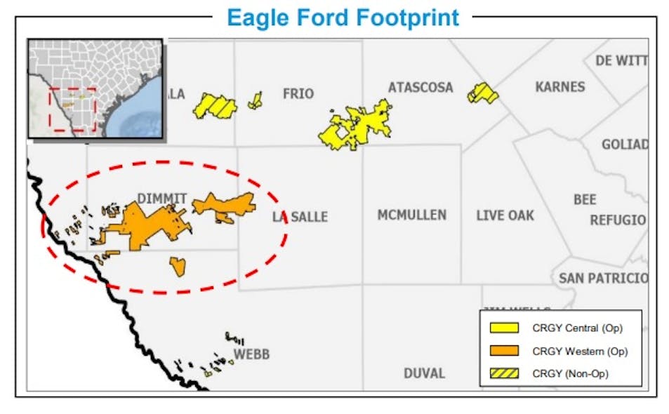 Crescent Energy Eagle Ford asset map.