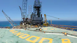 Wandoo B platform offshore Australia.