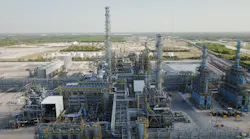 ExxonMobil's 584,000-b/d integrated refining and petrochemical complex in Baytown, Tex.