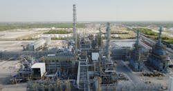 ExxonMobil's 584,000-b/d integrated refining and petrochemical complex in Baytown, Tex. ExxonMobil's 584,000-b/d integrated refining and petrochemical complex in Baytown, Tex.
