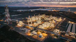 Pluto LNG plant, onshore Australia.