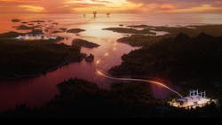 AkerBP power from shore concept. AkerBP power from shore concept.