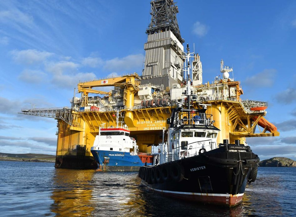 Odfjell Drilling Ltd.&rsquo;s Deepsea Aberdeen semi-submersible drilling rig.