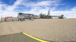 Reggane Nord natural gas field operations, onshore Algeria.