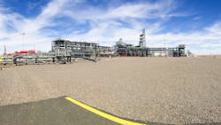 Reggane Nord natural gas field operations, onshore Algeria. Reggane Nord natural gas field operations, onshore Algeria.