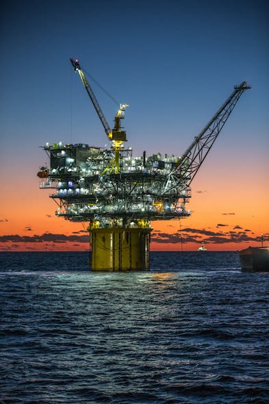 Hess-operated Tubular Bells platform in the US Gulf of Mexico.