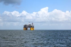 Gulf of Mexico rig. Gulf of Mexico rig.