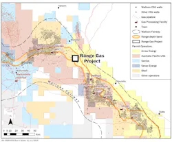 Range gas project in Queensland, Australia. Range gas project in Queensland, Australia.