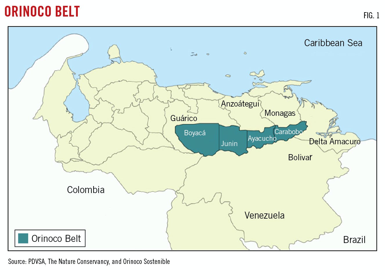 Orinoco Belt (Fig. 1).