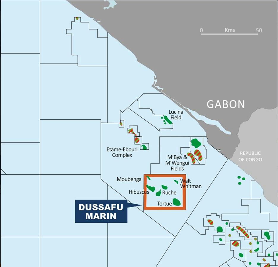 Dussafu Marin permit area offshore Gabon.